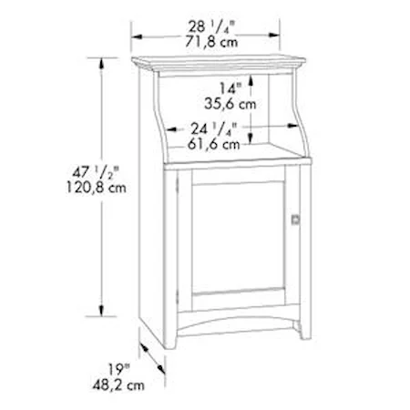 Gourmet Stand with 1 Door